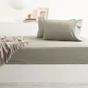 Park Avenue Mega King 500TC Bamboo Cotton Bed Sheet w/ 2x Pillowcases Set Jade