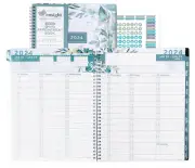 2024 Appointment Book & Planner 8.5 x 11 inches Large Tabbed Daily Hourly