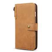 For Iphone 8 and 7 Retro Cowhide Texture Horizontal Flip Case With Card Slots and Wallet and Holder and Lanyard(Khaki )