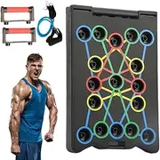 Pushup Board for Men, Strength Training Pushup Stands Foldable, Abdominal Exercise Board Multifunctional Workout Equipment for Men Women, Indoor Outdoor Home Gym Fitness