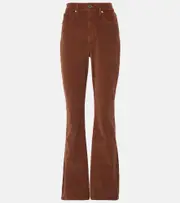[Veronica Beard] Veronica Beard Cameron cotton corduroy flared pants 24 brown