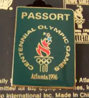 Atlanta 1996 Olympics Olympic Passport lapel pin