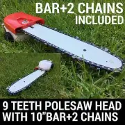 POLE SAW HEAD 10" BAR+2CHAIN Fits Rok Pole Chainsaw 33CC SKU: 150-76-50503