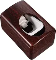 CTIRCHIU Automatic Toothpaste Squeezing Tool Wall Toothpaste Dispenser Toothpaste Squeezer Sticky Toothbrush Dispenser Toothpaste Holder Dispenser Toothpaste Tube Squeezer Plastic Brown