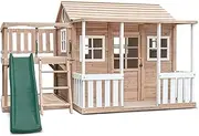 Lifespan Kids Finley Cubby House with 1.8m Green Slide