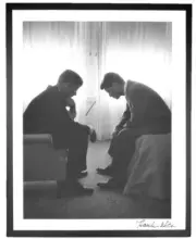 John & Robert Kennedy At Biltmore Hotel LA High Resolution Photo Frame 14" x 11"