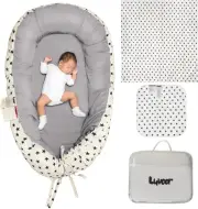 Baby Lounger Newborn Essentials - Baby Nest, Blanket, Changing Mat 3 in 1 Mul...