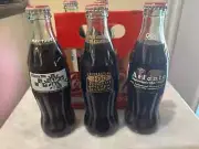 Commerative 5 Pack 1996 Atlanta Olympics Coke Bottles - Full 8 ounce bottles