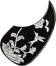 Levemolo Acoustic Guitar Pickguard Scratch Plate Protector Lightweight Decorative Board for Acoustic Electric Guitars Prevents Scratches Stylish Design Easy to Install