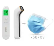 Digital Thermometer and Face Mask Infrared Infared Forehead Temperature Gun