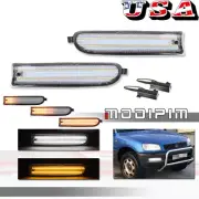 Clear Switchback LED Signal Light Left+Right Set For 1996-1997 Toyota Rav4 Rav 4 (for: Toyota)