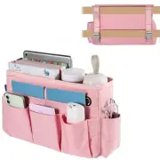 Bedside Storage Organizer, Bunk Loft Bed Side Caddy with Medium Light Pink