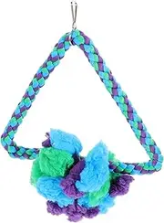 DINHEAROM Bird Stand Swing Durable Cotton Rope Parakeet Swing for Birdcage Easy Install Bird Supplies Design for Climbing and Chewing
