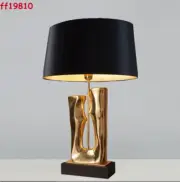Luxury Gold Resin Table Lamp Creative Desk Light Bedroom Study Led Lighting