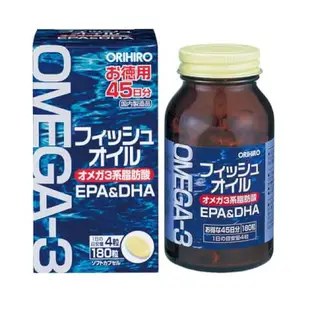 ORIHIRO 高純度 魚油 DHA EPA 180粒