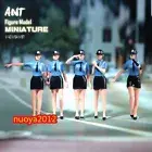 5pc 1/64 Police Girl Scene Props Miniatures Figures Model For Cars Vehicles Toys