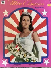 Vintage 1973 Whitman Miss America New Uncut Paper Doll Book