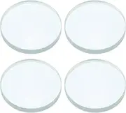 uxcell Double Convex Lens, 75mm Focal Length 30mm (1.18") Diameter Round Glass Magnifying Telescope Lens Trial Set Ground Edge for Lab Physics Class Optics, 4 Pcs