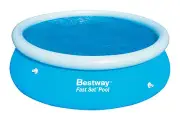 BESTWAY 12 FT OUTDOOR EASY FAST SET SOLAR SWIMMING POOL COVER GARDEN SUN HEAT