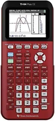 TI-84 plus CE Color Graphing Calculator, Radical Red