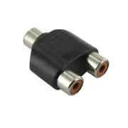 Selby Y Double Adaptor 1RCA Female to 2RCA Female for RCA Cables