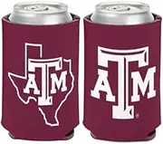 WinCraft NCAA Texas A&M University Aggies 1 Pack 12 oz. 2-Sided Can Cooler