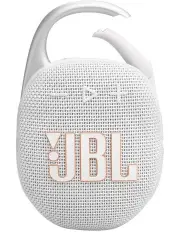 Clip5 Bluetooth Speaker with Carabiner in White JBLCLIP5WHT