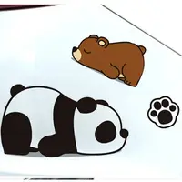 在飛比找樂天市場購物網優惠-可愛熊貓車貼 卡通熊貓 搞笑熊貓 車身貼 車尾貼 汽車貼紙 