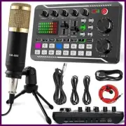 DJ Equipment Microphone Sound Card Console Studio Sound Card Kit Cable Phone Mix
