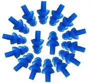 100 Pairs Blue Soft Silicone Earplugs Flexible Ear Plugs For Swimming Sleeping