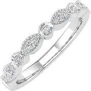 [FINEROCK] 14K Gold Diamond Wedding Band Ring (0.16 Carat) (I1-I2 Clarity)