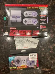 SUPER NINTENDO CLASSIC EDITION ENTERTAINMENT SYSTEM W WIRELESS CONTROLLER