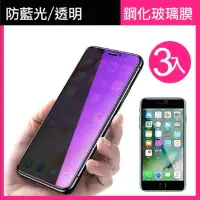 在飛比找momo購物網優惠-iPhone 6 6S Plus 藍光透明鋼化膜玻璃手機保護