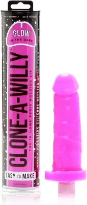 Clone a Willy Glow in the Dark Hot, Pink