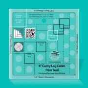 Creative Grids 4in Curvy Log Cabin Trim Tool CGRJAW6MINI