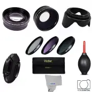 3 LENS +FILTER KIT +MACRO GIFTS CANON XA10 XF100 XF105 HF G10 G20 S200 S100 S21