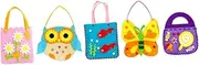 ibasenice Handmade Bag Craft Kit 5 Sets Boys and Girls Handbag Toys for Girls Boys Craft Random Style