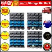 96 Bin Storage Rack Organizer Bolts Nuts Tool Shelving Detachable Wall Mounted
