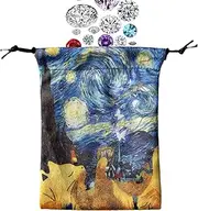Tarot Bags Pouches | 13x18cm Drawstring Dice Storage Bag,Jewelry Carrying Pouch for Most Standard Size Playing Cards Tarot Enthusiasts