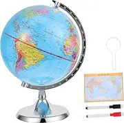 Homoyoyo 1 Set Interactive Globe Educational Terrestrial Globe for Office Decor Rotating World Map with Names for Learning Modern Living Ornaments