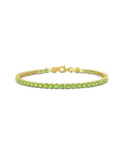 Rina Limor Silver 4.59 ct. tw. Lab-Grown Peridot Bracelet