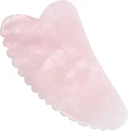 Ipetboom 1pc Scraping Board Pink Trigger Women Scratcher for Rose Quartz Face Roller Jade Roller Holder Spatula Rose Quartz Roller Point Fascia Muscle Relief Scraper Guasha Tool Spa Board
