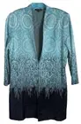 MISOOK Heritage Fit $518 NWT Blue OMBRE open Cardigan Jacket Size 3X Bin-X