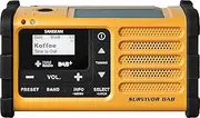 Sangean MMR-88 Survivor M8 Radio - Portable Emergency Radio - Crank Radio with Emergency Buzzer and LED Torch - Black/Yellow