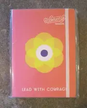 Pink/peach Notebook 5x7 Journal-Women@facebook-Lead with Courage - NEW