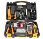 15 Piece Network Installation Tool Kit – Includes LAN Tester, RJ11/45 Crimper