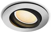 Philips Hue White Ambiance Milliskin Recessed Spotlight 250 lm, Round, Aluminium, Dimmable, All Shades of White, Controllable via App, Compatible with Amazon Alexa (Echo, Echo Dot)
