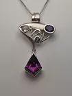 Amethyst Gemstone Designer Necklace