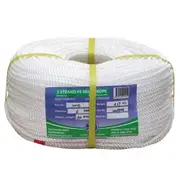 [TechBrands] Standard Silver White Rope 100m Roll - 20mm