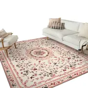 Bohemian Rug Pads Rectangular Non Slip Floor Protective Carpet for Home Decoration-Style 3